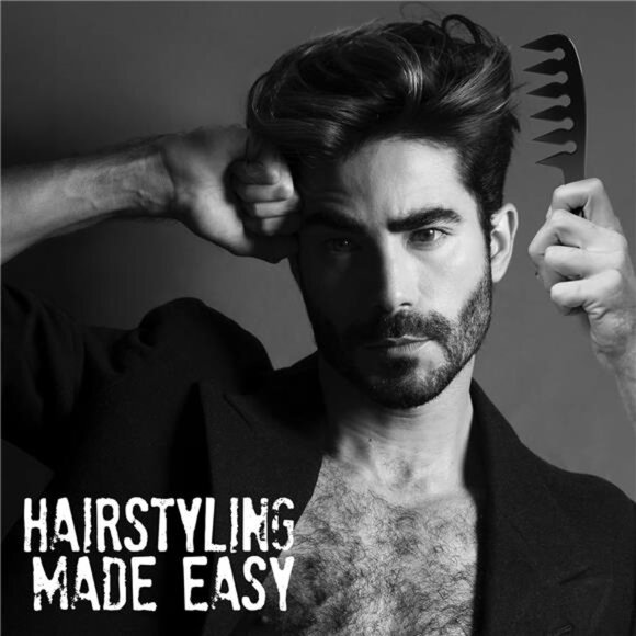 Hair Styling Comb, Wide Tooth Comb for Straight, Wavy, Curly, Colored Hair for - Picture 2 of 8